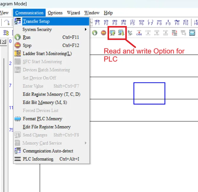 img/delta plc wplsoft intro/Download and upload program to PLC.webp